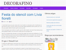 Tablet Screenshot of decorafino.com.br